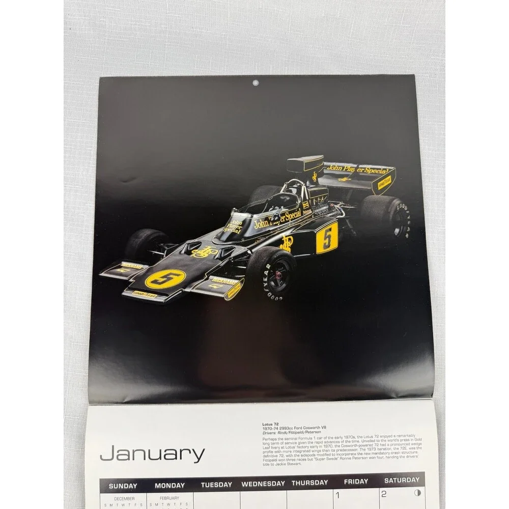 2016 the art of the formula 1 race car calendar